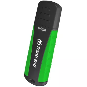 Transcend JetFlash 810 64 GB, USB 3.1 (Gen 1) bliskovni disk, črno-zelen, odporen na udarce, pritisk, prah in vodo