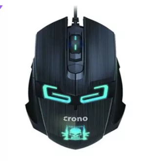 Crono CM647 - optična igralna miška, priključek USB, ločljivost 800/1200/1600 DPI , modra osvetlitev