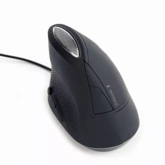 Gembird Miška MUS-ERGO-03, USB, ergonomska, črna