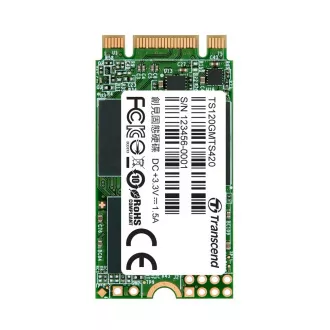 TRANSCEND MTS420S 120 GB SSD M.2 2242, SATA III (3D TLC), 500 MB/s R, 350 MB/s W