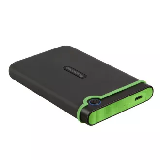 TRANSCEND 2TB StoreJet 25M3C SLIM, 2,5", USB-C (3.1 Gen 1), zunanji disk proti udarcem, tanek profil, sivo-zelen