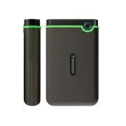 TRANSCEND 4TB StoreJet 25M3S SLIM, 2,5", USB 3.0 (3.1 Gen 1), zunanji disk proti udarcem, tanek profil, sivo-zelen