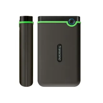 TRANSCEND 4TB StoreJet 25M3S SLIM, 2,5", USB 3.0 (3.1 Gen 1), zunanji disk proti udarcem, tanek profil, sivo-zelen
