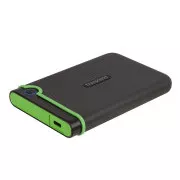 TRANSCEND 4TB StoreJet 25M3C SLIM, 2,5", USB-C (3.1 Gen 1), zunanji disk proti udarcem, tanek profil, sivo-zelen