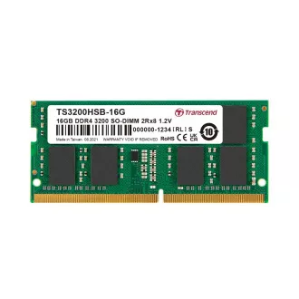Pomnilnik Transcend 16GB SODIMM DDR4 3200 2Rx8 1Gx8 CL22 1.2V