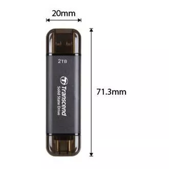 Transcend ESD310C 512 GB, zunanji SSD, USB 10 Gb/s, tip C/A