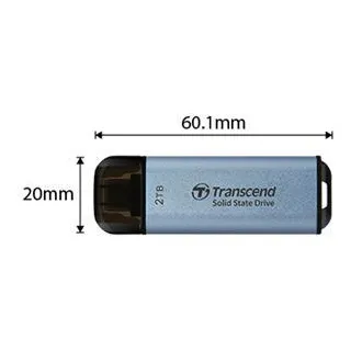 Transcend ESD300C 2TB, zunanji SSD, USB 10Gb/s, tip C