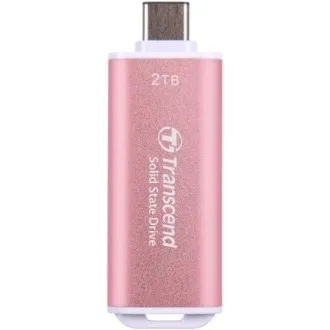 Transcend ESD300P 2TB, zunanji SSD, USB 10Gb/s, tip C, 1050MB/R, 950MB/W, roza