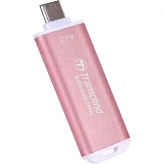 Transcend ESD300P 2TB, zunanji SSD, USB 10Gb/s, tip C, 1050MB/R, 950MB/W, roza