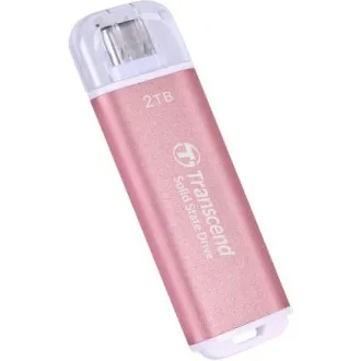 Transcend ESD300P 2TB, zunanji SSD, USB 10Gb/s, tip C, 1050MB/R, 950MB/W, roza