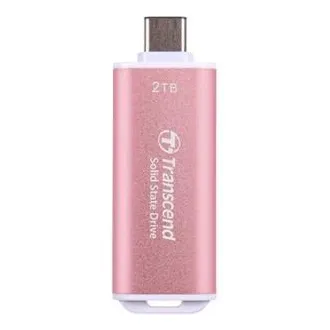 Transcend ESD300P 2TB, zunanji SSD, USB 10Gb/s, tip C, 1050MB/R, 950MB/W, roza