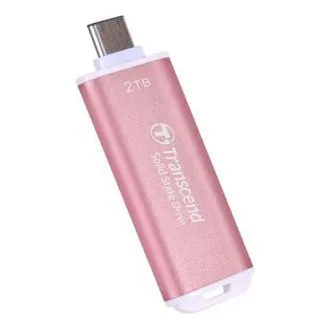 Transcend ESD300P 2TB, zunanji SSD, USB 10Gb/s, tip C, 1050MB/R, 950MB/W, roza