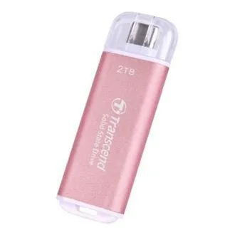 Transcend ESD300P 2TB, zunanji SSD, USB 10Gb/s, tip C, 1050MB/R, 950MB/W, roza