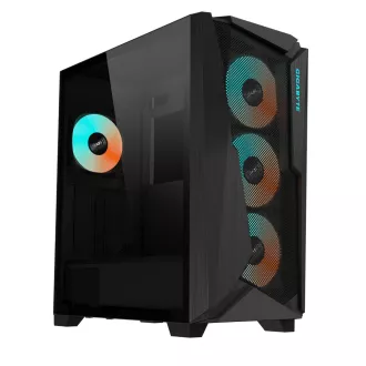 GIGABYTE ohišje GB-C301G, RGB osvetlitev, brez napajalnika, prozorna stran, Mid tower