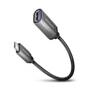 AXAGON RUCM-AFAC, kabelski adapter USB-C (M) <-> USB-A (F), 20 cm, USB 3.2 Gen 1, 3A, ALU