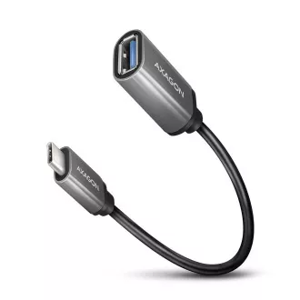 AXAGON RUCM-AFAC, kabelski adapter USB-C (M) <-> USB-A (F), 20 cm, USB 3.2 Gen 1, 3A, ALU