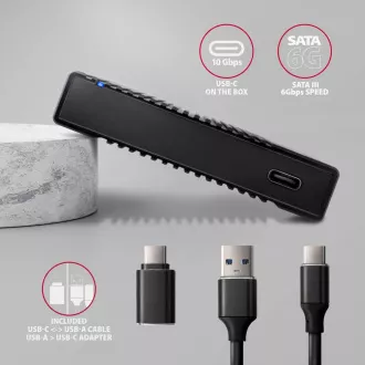 AXAGON EE25-GTR, USB-C 10Gb/s - SATA 6G 2,5