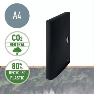 LEITZ Ekološka škatla za dokumente RECYCLE, PP, črna