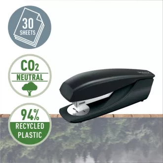 LEITZ Okolju prijazen spenjač NeXXt RECYCLE, 30 listov, črn