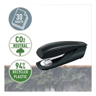LEITZ Okolju prijazen spenjač NeXXt RECYCLE, 30 listov, črn