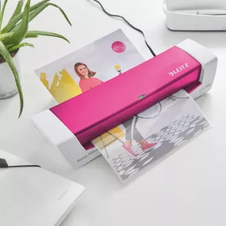 LEITZ iLAM Home Office laminator A4, topel, WOW roza