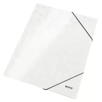 LEITZ Tridelne mape WOW, A4, biserno bele barve