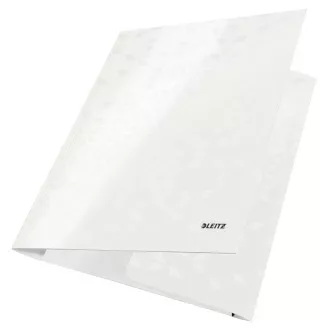 LEITZ Tridelne mape WOW, A4, biserno bele barve