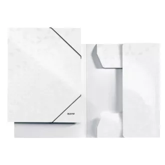 LEITZ Tridelne mape WOW, A4, biserno bele barve