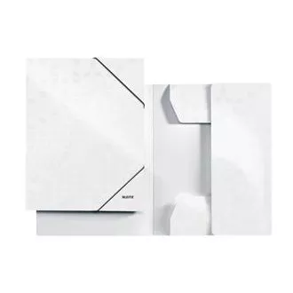 LEITZ Tridelne mape WOW, A4, biserno bele barve