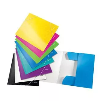 LEITZ Tridelne mape WOW, A4, biserno bele barve