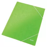 LEITZ Tridelne mape WOW, A4, zelene barve