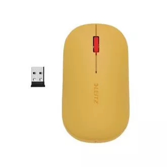 LEITZ Brezžična računalniška miška COSY, toplo rumena