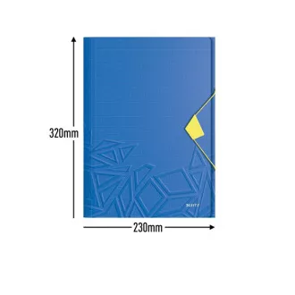 LEITZ UrbanChic PP mapa s tremi zavihki, A4, modra LEITZ UrbanChic PP mapa s tremi zavihki, A4, modra