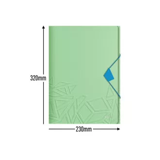 LEITZ UrbanChic PP mapa s tremi zavihki, A4, zelena LEITZ UrbanChic PP mapa s tremi zavihki, A4, zelena