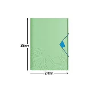 LEITZ UrbanChic PP mapa s tremi zavihki, A4, zelena LEITZ UrbanChic PP mapa s tremi zavihki, A4, zelena