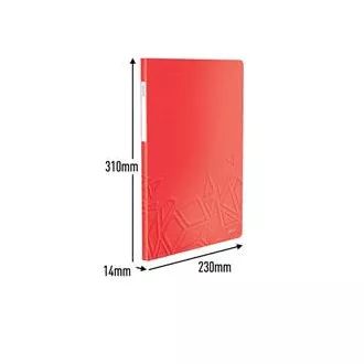 LEITZ Katalog knjiga UrbanChic, PP, A4, 20 žepov, rdeča LEITZ Katalog knjiga UrbanChic, PP, A4, 20 žepov, rdeča
