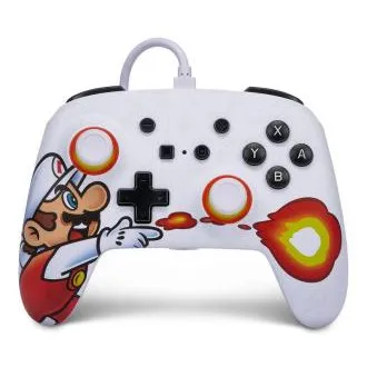 PowerA izboljšani žični krmilnik za Nintendo Switch – Fireball Mario PowerA izboljšani žični krmilnik za Nintendo Switch – Fireball Mario