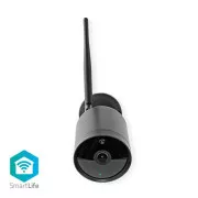 Nedis WIFICO40CBK - Zunanja kamera SmartLife | Wi-Fi | Full HD 1080p | IP65 | Cloud / Micro SD | 12 V DC | Nočni vid | Android