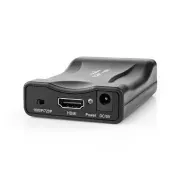 Nedis VCON3463BK - pretvornik HDMI™ | vtičnica SCART | izhod HDMI™ | enosmerni | 1080p | 1,2 Gb/s | ABS | črna