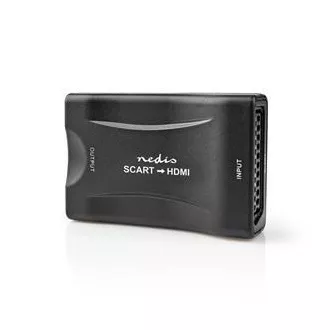Nedis VCON3463BK - pretvornik HDMI™ | vtičnica SCART | izhod HDMI™ | enosmerni | 1080p | 1,2 Gb/s | ABS | črna