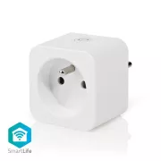 Nedis WIFIP121EWT - Pametna vtičnica WiFi |Tip E (CEE 7/6)| -10 - 45 °C | Android™ / IOS | Bela