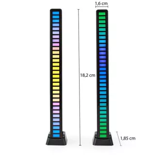 Nedis GALDP110BK - Gaming Light| RGB | Baterijsko napajanje | Za prenosni računalnik / namizje | Črna Nedis GALDP110BK - Gaming Light| RGB | Baterijsko napajanje | Za prenosni računalnik / namizje | Črna