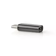 Nedis CCGB60910BK - Adapter USB-C | USB 2.0 | Vtič USB-C™ | Vtičnica USB Micro-B | 480 Mb/s | Okrogla | Niklena obloga