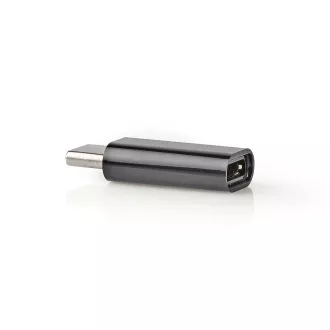 Nedis CCGB60910BK - Adapter USB-C | USB 2.0 | Vtič USB-C™ | Vtičnica USB Micro-B | 480 Mb/s | Okrogla | Niklena obloga