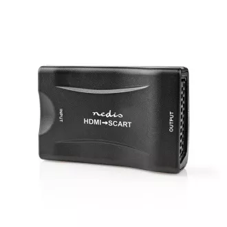 Nedis VCON3461BK - pretvornik HDMI™ | vhod HDMI™ | vtičnica SCART | enosmerni | 1080p | 1,2 Gb/s | ABS | črna