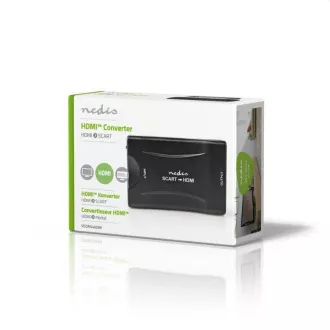 Nedis VCON3461BK - pretvornik HDMI™ | vhod HDMI™ | vtičnica SCART | enosmerni | 1080p | 1,2 Gb/s | ABS | črna