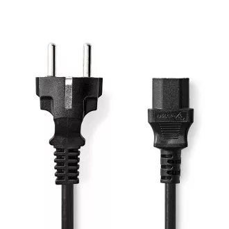 Nedis CEGL10030BK20 - Napajalni kabel | Vtič tipa F | IEC-320-C13 | Direktno | Direktno | 2 m | Črna Nedis CEGL10030BK20 - Napajalni kabel | Vtič tipa F | IEC-320-C13 | Direktno | Direktno | 2 m | Črna