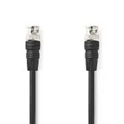 Nedis CVGL01000BK20 – Video kabel BNC | BNC vtič – BNC vtič | 2 m | Črn