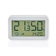 Nedis ZBSC30WT - Pametni klimatski senzor | Zigbee 3.0 | Baterijsko napajanje | Android™ / IOS | Bela
