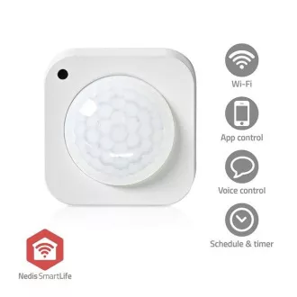 Nedis ZBSM20WT - SmartLife senzor gibanja| Zigbee 3.0 | Baterija in napajanje USB | Doseg detektorja: 7 m | Bela